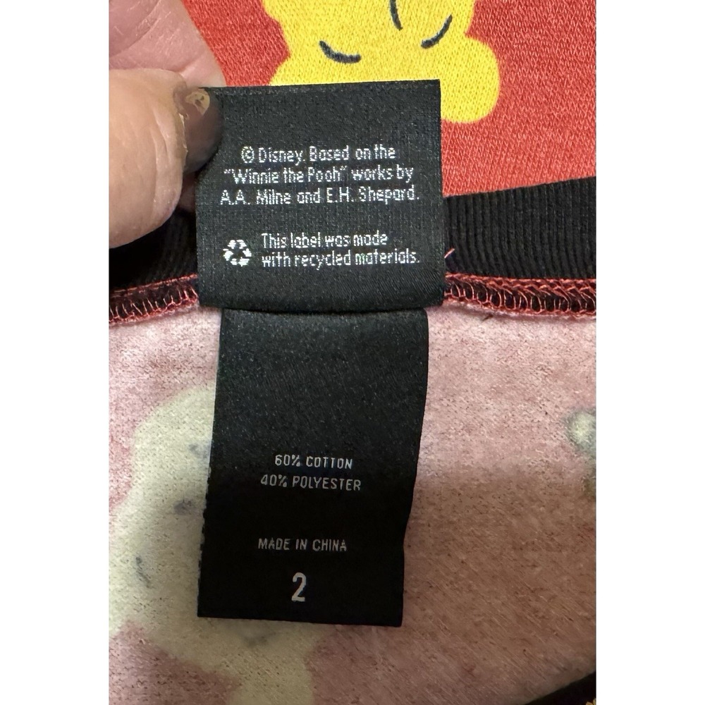 NEW Torrid Winnie the Pooh Cozy Fleece Varsity Pullover Sweatshirt Sz 2 NWT Tb31 - Picture 4 of 8